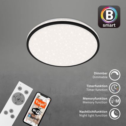 Brilo - LED stropna svjetiljka s prigušivanjem STARRY SKY LED/24W/230V 3000-6500K Wi-Fi Tuya + daljinski upravljač