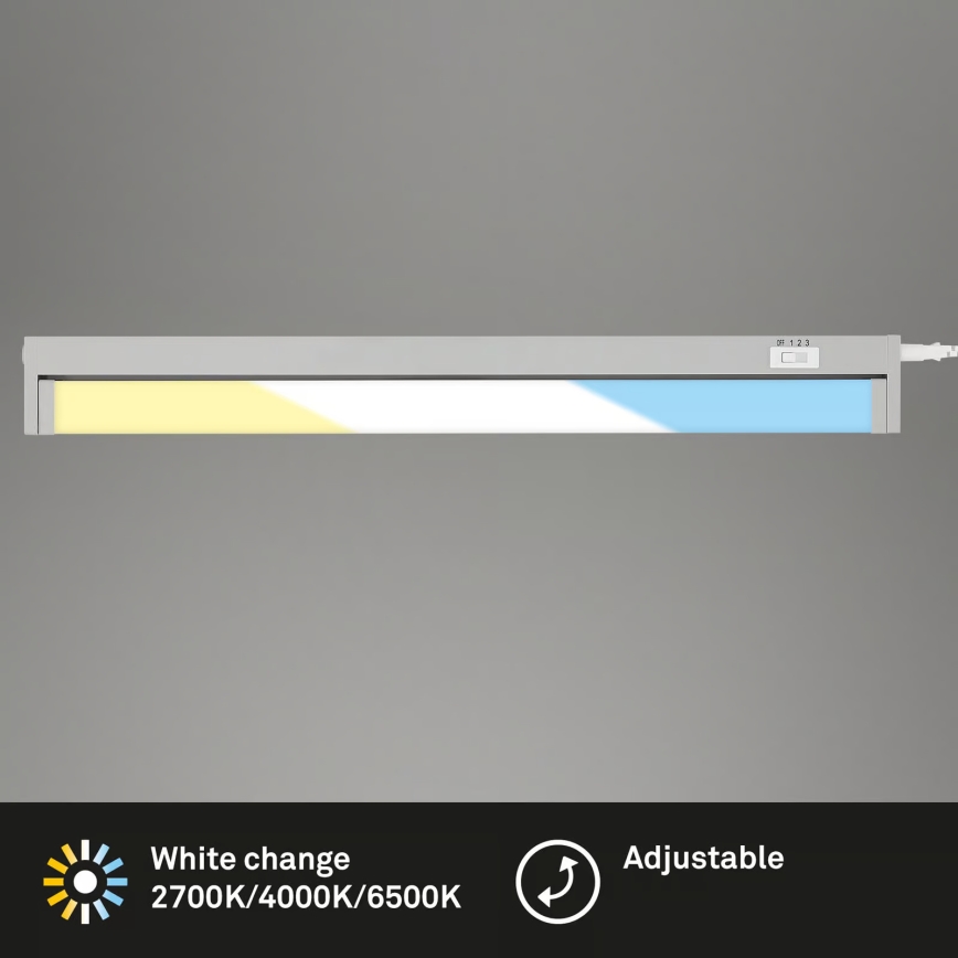 Brilo - LED svjetlo ispod kuhinjskog ormarića LED/6W/230V 2700/4000/6500K 54,5 cm srebrna