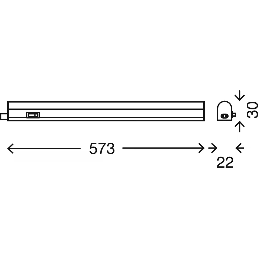 Brilo - LED svjetlo za montažu ispod ormarića LED/8W/230V 4000K 58,5 cm