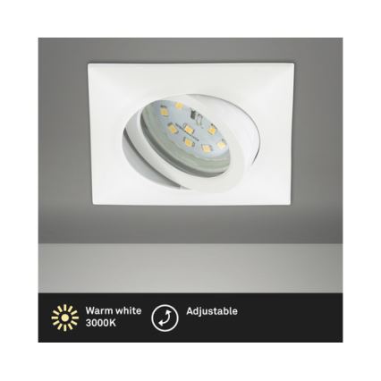 Brilo - LED Ugradbena svjetiljka za kupaonicu LED/5W/230V IP23 bijela