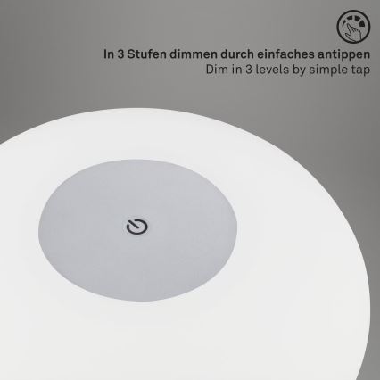 Brilo - OLANA LED vanjska punjiva stolna svjetiljka s mogućnošću prigušivanja LED/3W/5V 3300K IP44 2000 mAh