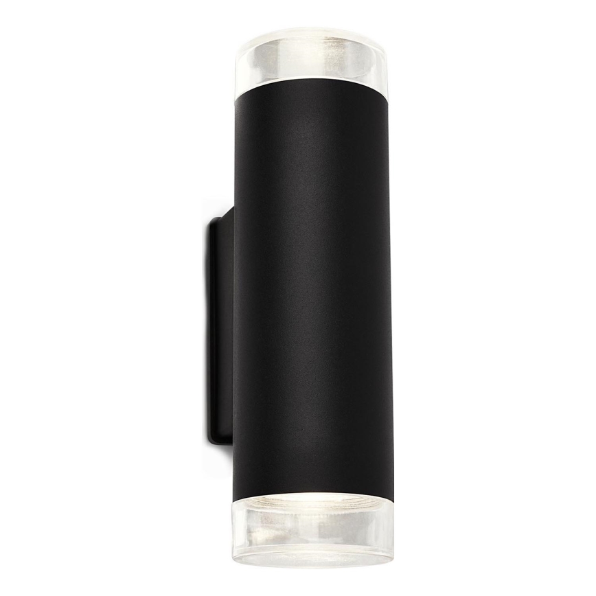 Brilo - LED Vanjska zidna svjetiljka 2xGU10/4,7W/230V IP44 4000K crna