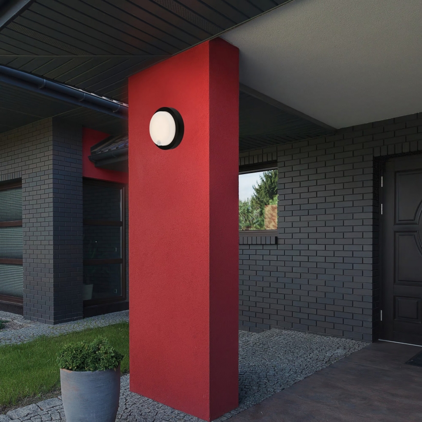 Brilo - LED punjivo vanjsko zidno svjetlo sa senzorom LED/4W/5V 4400 mAh IP44 crno