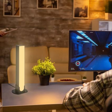Brilo - SET 2x LED RGBIC Prigušiva stolna lampa LED/12W/230V 3000-6500K Wi-Fi Tuya