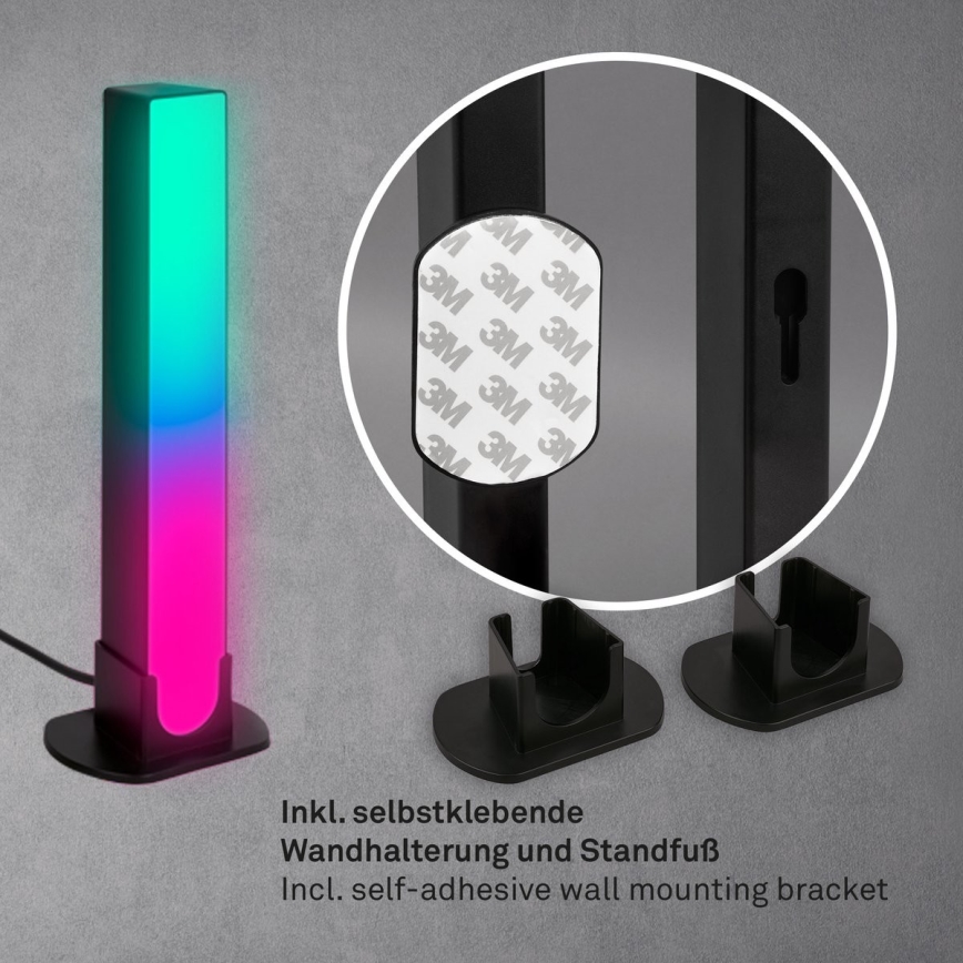 Brilo - SET 2x LED RGBIC Prigušiva stolna lampa LED/12W/230V 3000-6500K Wi-Fi Tuya