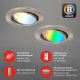 Brilo - SET 3x LED RGBW Prigušiva svjetiljka za kupaonicu 1xGU10/4,9W/230V 2700-6500K Wi-Fi Tuya IP23 + daljinski upravljač
