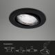Brilo - SET 3x LED Ugradbena svjetiljka za kupaonicu 1xGU10/5W/230V IP23 crna