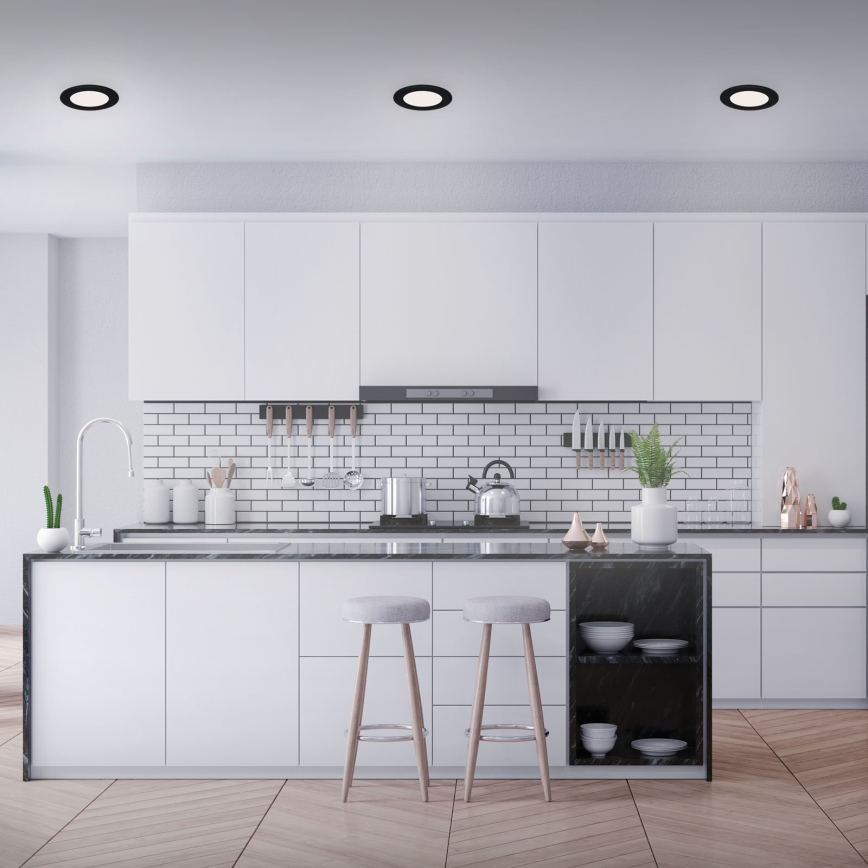 Brilo - SET 3x LED Ugradbena svjetiljka za kupaonicu FLAT LED/7W/230V IP44