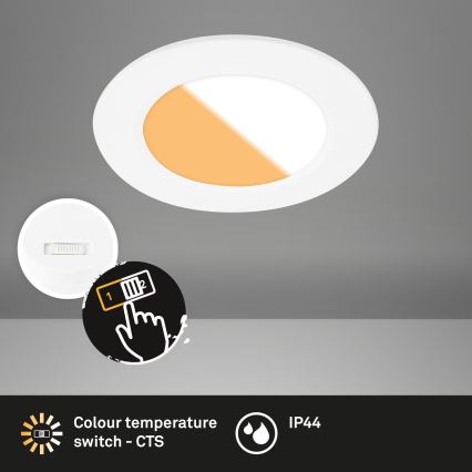 Brilo - SET 3x LED Ugradbena svjetiljka za kupaonicu LED/4W/230V IP44 3000/4000K bijela