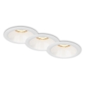 Brilo - SET 3x Ugradbena svjetiljka za kupaonicu 1xGU10/9W/230V IP23 bijela