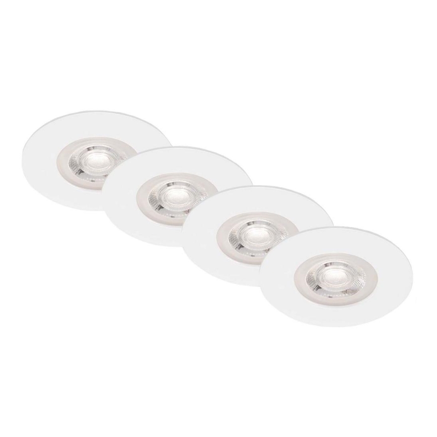 Brilo - SET 4x LED Ugradbena svjetiljka za kupaonicu LED/4,9W/230V IP44 bijela