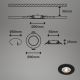 Brilo - SET 4x LED Ugradbena svjetiljka za kupaonicu LED/4,9W/230V IP44 crna
