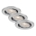 Brilo - Set od 3 prigušive LED ugradne stropne svjetiljke za kupaonicu DIMM LED/5,5W/230V IP23 matni krom