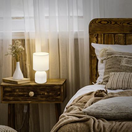 Brilo - Stolna lampa INO 1xE14/10W/230V bijela