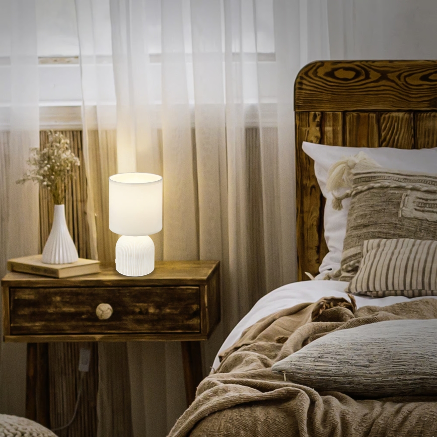 Brilo - Stolna lampa INO 1xE14/10W/230V bijela