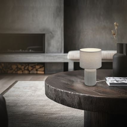 Brilo - Stolna lampa INO 1xE14/10W/230V siva