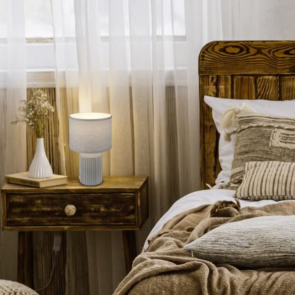 Brilo - Stolna lampa INO 1xE14/10W/230V siva