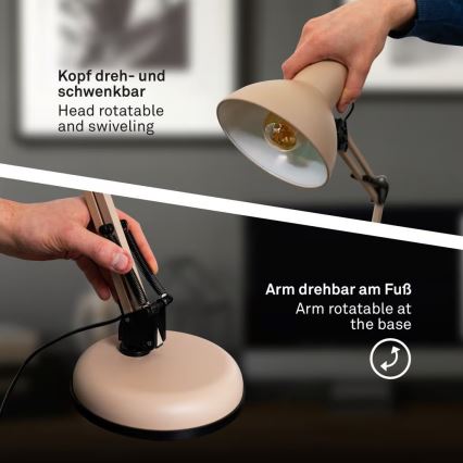 Brilo - Stolna lampa PIXA 1xE14/25W/230V bež