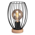 Brilo - Stolna lampa WAKTU 1xE27/25W/230V kaučukovac