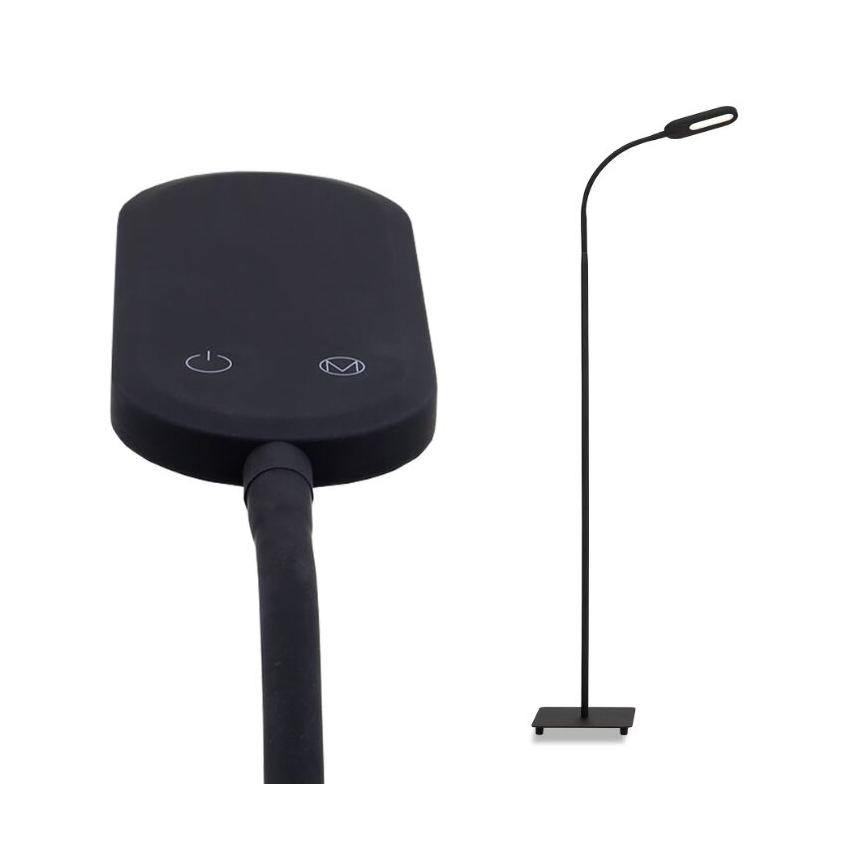 Briloner 1297-015 - LED Prigušiva fleksibilna podna lampa LED/6,6W/230V 3000K/4000K/6000K