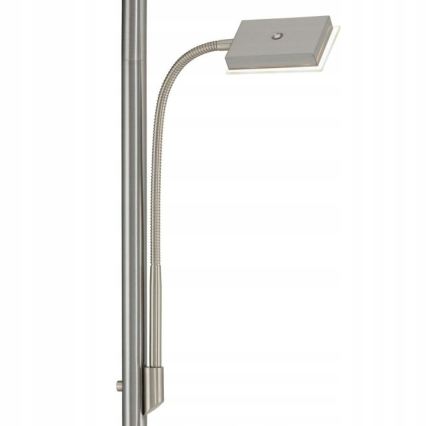 Briloner 1328-022 - LED podna lampa s mogućnošću prigušivanja LED/21W/230V + LED/3,5W matni krom