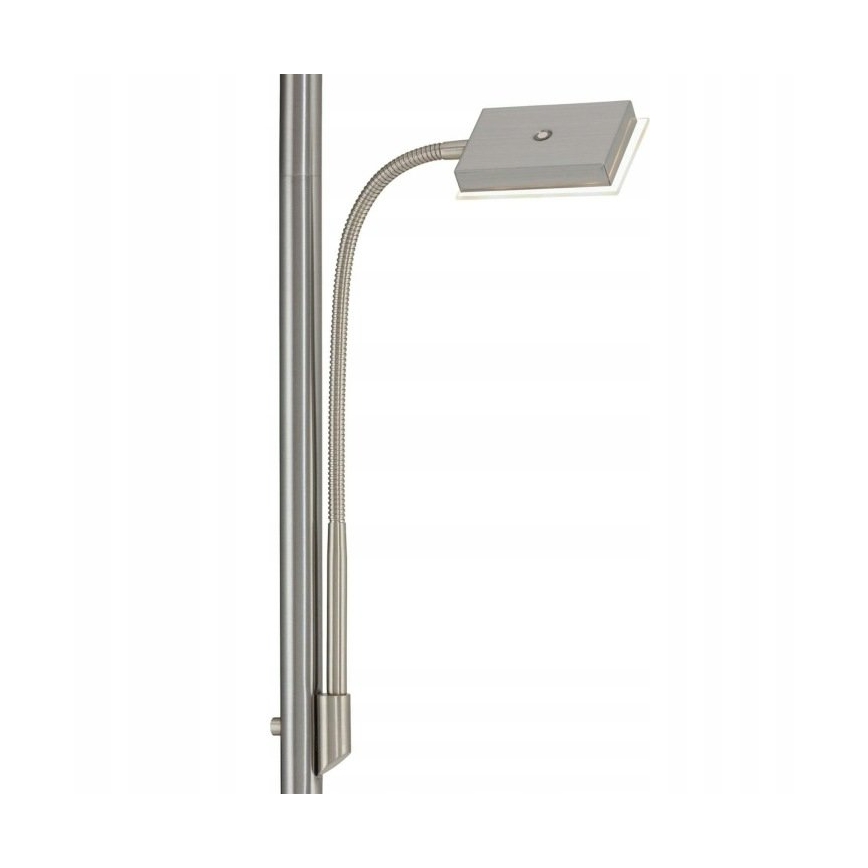 Briloner 1328-022 - LED podna lampa s mogućnošću prigušivanja LED/21W/230V + LED/3,5W matni krom