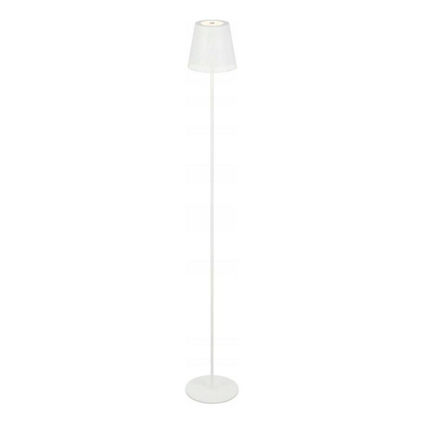 Briloner 1438016 - LED Prigušiva dodirna podna lampa 3u1 LED/3,5W/5V IP44 3000K 38-130 cm bijela