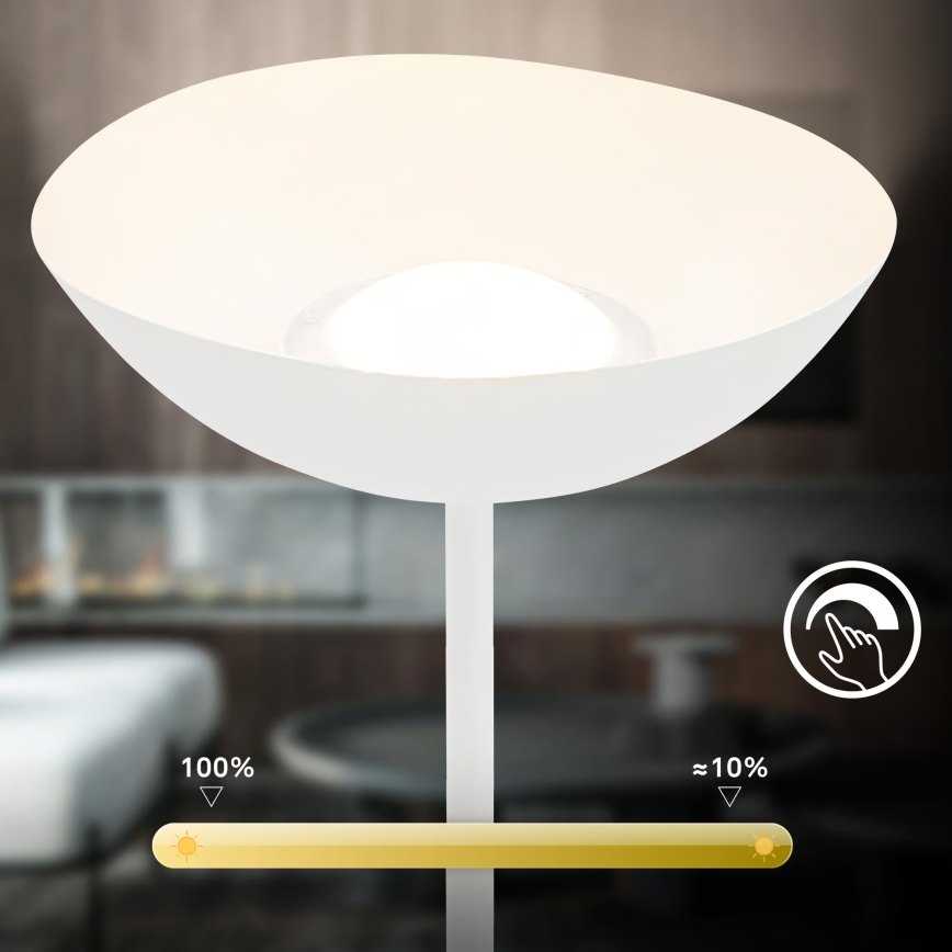 Briloner 1500016 - LED podna lampa s mogućnošću prigušivanja ESTATE LED/8W/5V 4000 mAh bijela