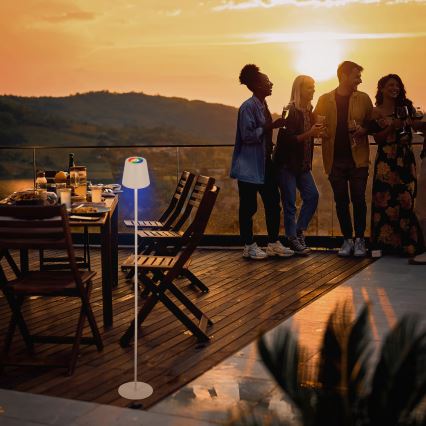 Briloner 1507016 - LED Stojeća lampa s mogućnošću prigušivanja KIKI LED/4,3W/5V IP44 2600 mAh bijela