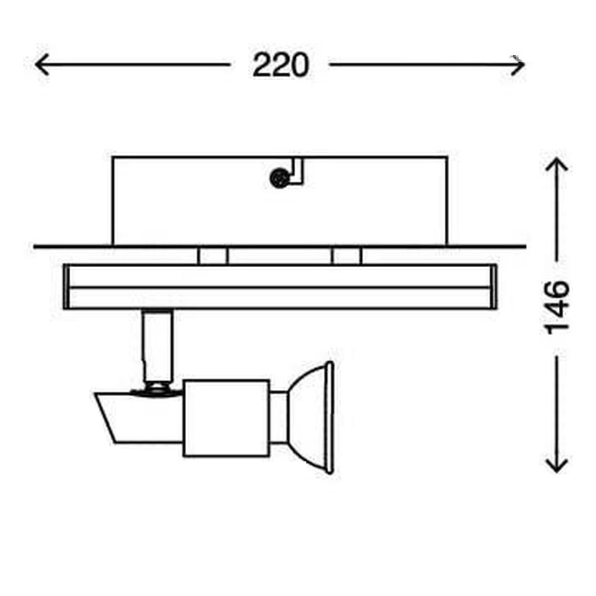 Briloner 2029-028 - LED Reflektorska svjetiljka REN 1xGU10/3W/230V + LED/4W