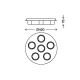 Briloner 2038-067 - LED Ugradbeni luster ANNA 6xLED/5W/230V