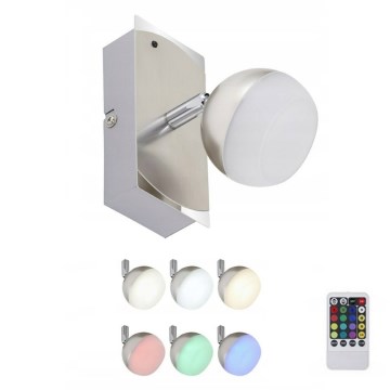 Briloner 2040-012 - LED RGB prigušivo točkasto svjetlo LED/3,3W/230V + daljinski upravljač