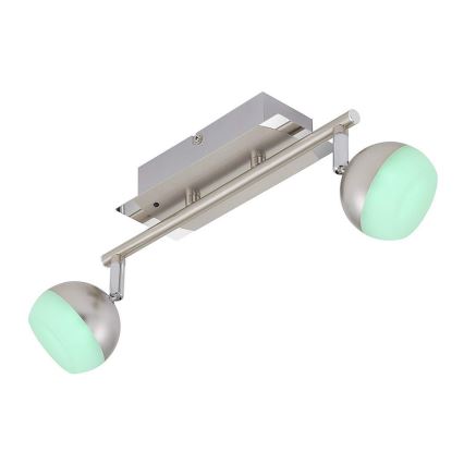 Briloner 2040-022 - LED RGB Prigušiva reflektorska svjetiljka 2xLED/3,3W/230V + DU