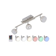 Briloner 2040-032 - LED RGB Prigušiva reflektorska svjetiljka 3xLED/3,3W/230V + DU