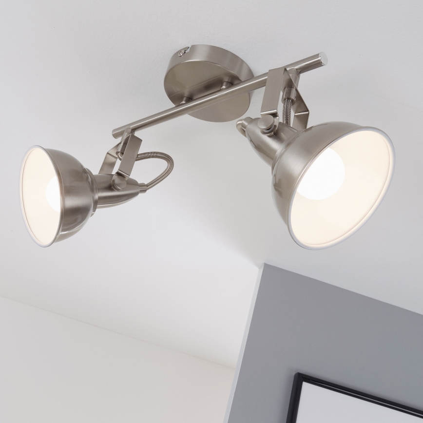 Briloner 2049-022 - Reflektorska svjetiljka SOFT 2xE14/40W/230V mat krom