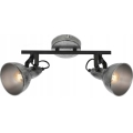 Briloner 2049-024 - Reflektorska svjetiljka RETRO 2xE14/40W/230V siva