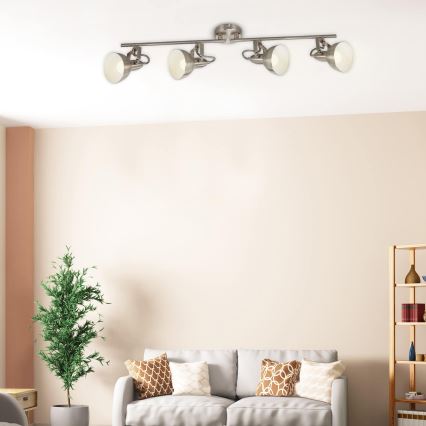 Briloner 2049-042 - Spot svjetiljka 4xE14/40W/230V srebrna