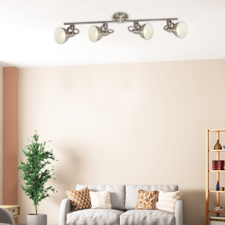 Briloner 2049-042 - Spot svjetiljka 4xE14/40W/230V srebrna