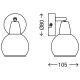 Briloner 2076-012 - Zidna reflektorska svjetiljka COLD 1xE14/40W/230V