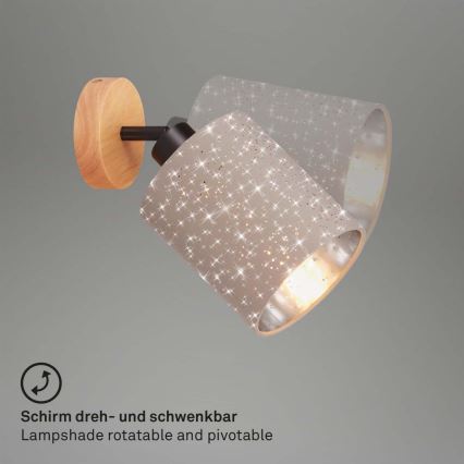 Briloner 2078-011 - Zidna reflektorska svjetiljka SPOTLIGHT 1xE27/25W/230V bež