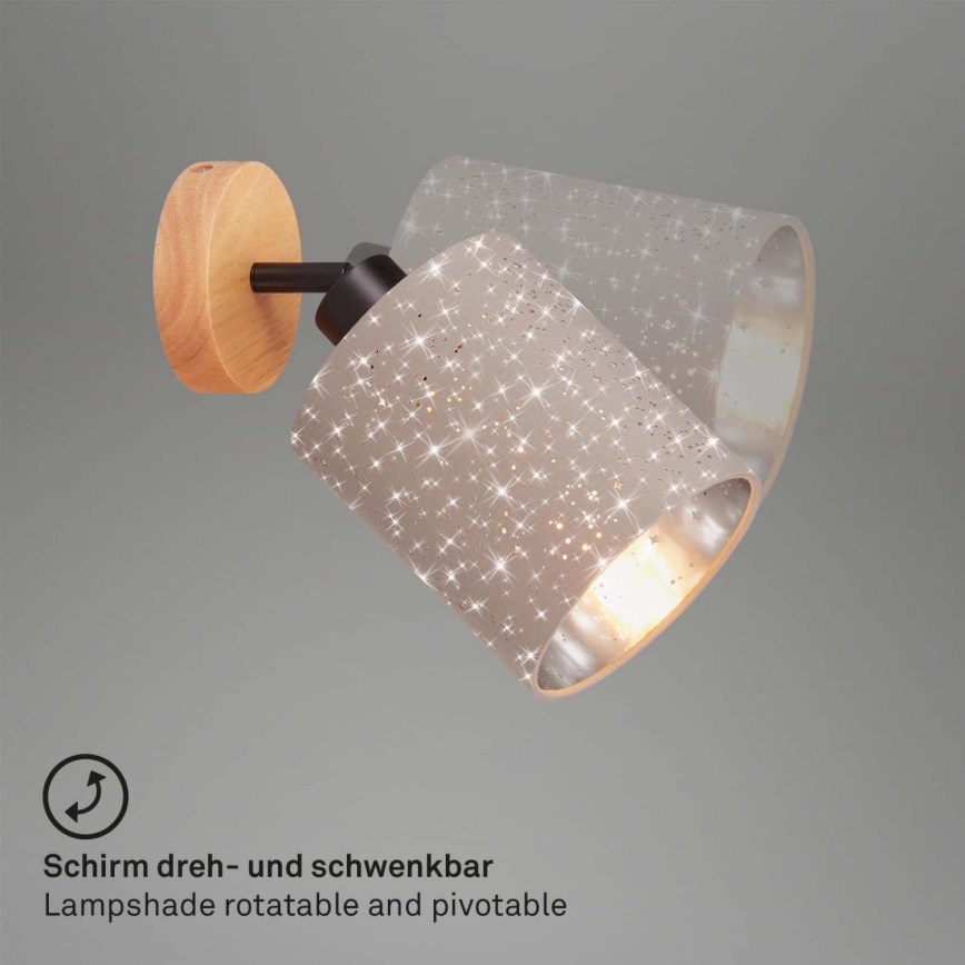 Briloner 2078-011 - Zidna reflektorska svjetiljka SPOTLIGHT 1xE27/25W/230V bež