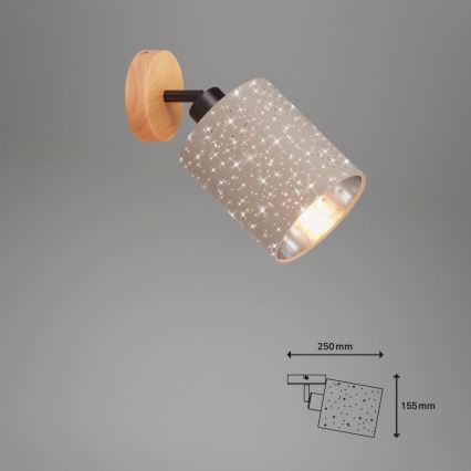 Briloner 2078-011 - Zidna reflektorska svjetiljka SPOTLIGHT 1xE27/25W/230V bež