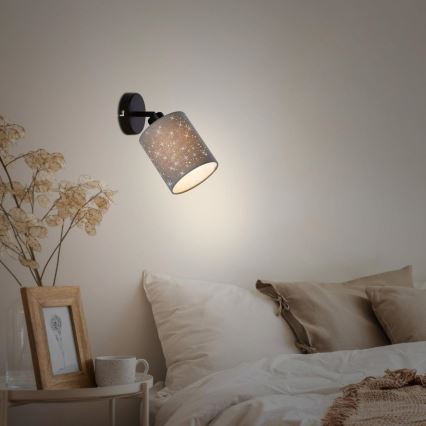 Briloner 2078-014 - Zidna reflektorska svjetiljka SPOTLIGHT 1xE27/25W/230V siva/crna