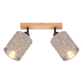 Briloner 2078-021 - Reflektorska svjetiljka SPOTLIGHT 2xE27/25W/230V bež