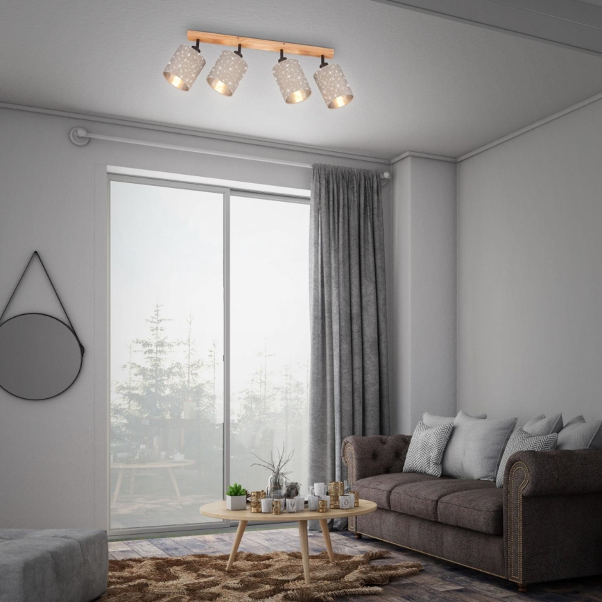 Briloner 2078-041 - Reflektorska svjetiljka SPOTLIGHT 4xE27/25W/230V bež