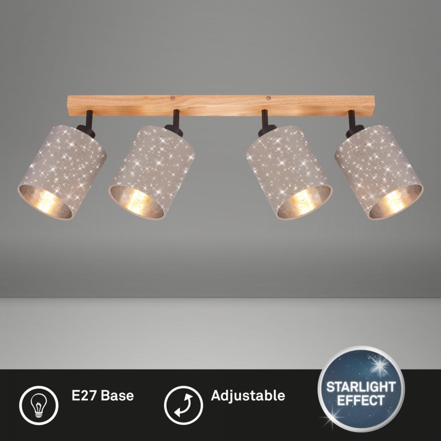 Briloner 2078-041 - Reflektorska svjetiljka SPOTLIGHT 4xE27/25W/230V bež