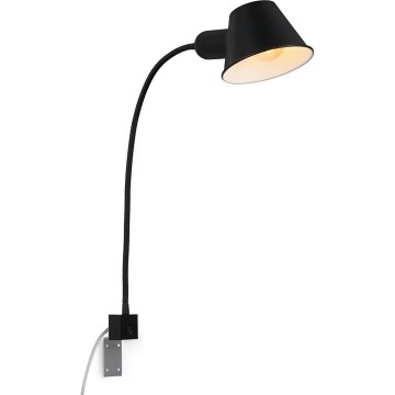 Briloner 2079-015 - Zidna fleksibilna lampa 1xE27/10W/230V crna