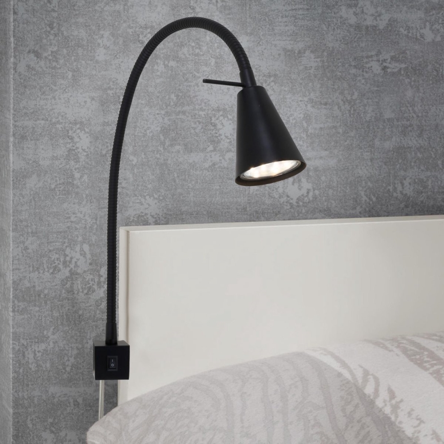 Briloner 2080-015 - LED Zidna lampa COMFORT LIGHT 1xGU10/5W/230V crna