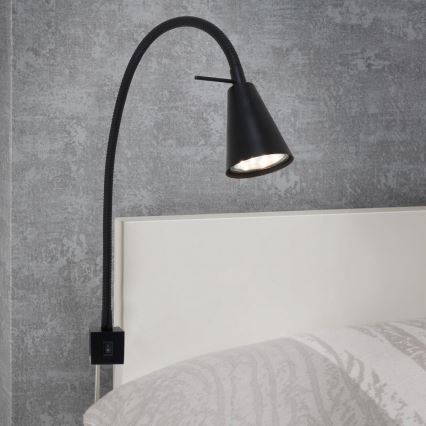 Briloner 2080-015 - LED fleksibilna zidna svjetiljka COMFORT LIGHT 1xGU10/5W/230V crna