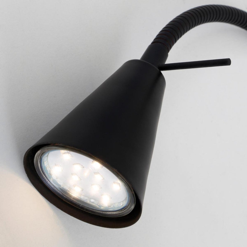 Briloner 2080-015 - LED fleksibilna zidna svjetiljka COMFORT LIGHT 1xGU10/5W/230V crna